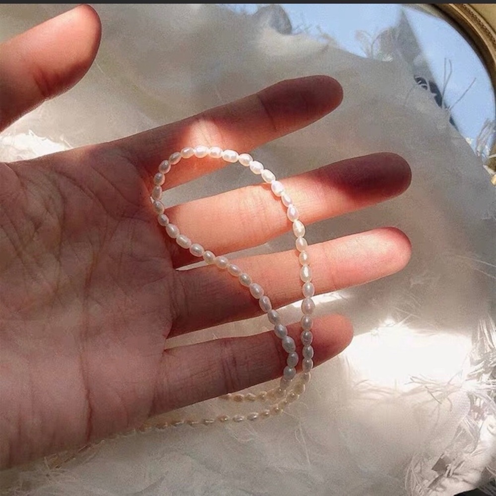 18K Gold Freshwater Pearl Necklace - Picture 8 of 8